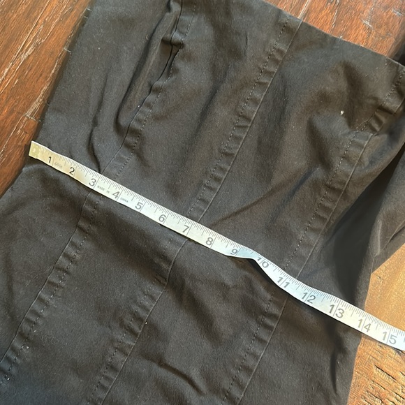 Banana Republic Solid Square Neck Dress Black 8 - Picture 3 of 12